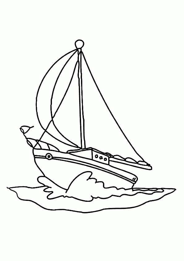 38 Elegant Sailboat Coloring Page Printable 8