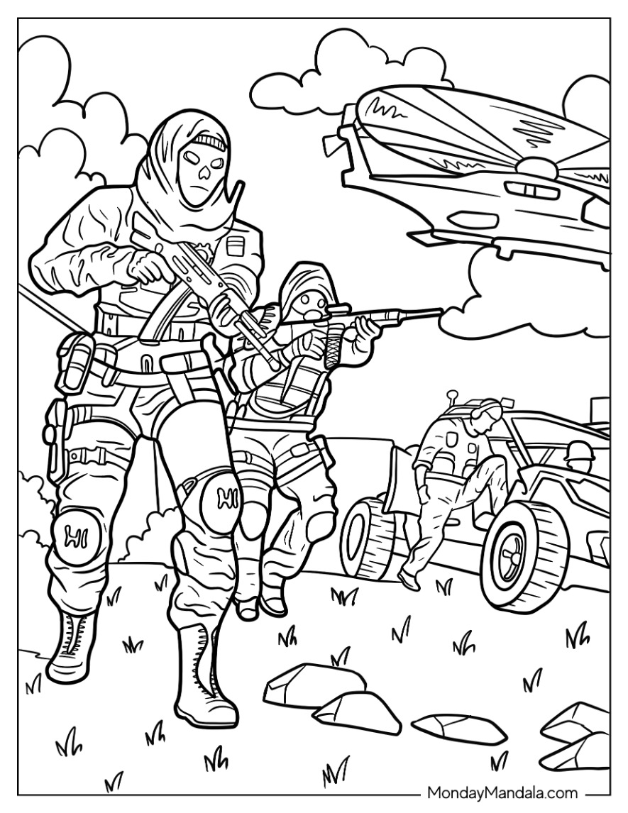 38 Intense Call of Duty Coloring Pages Printable 10