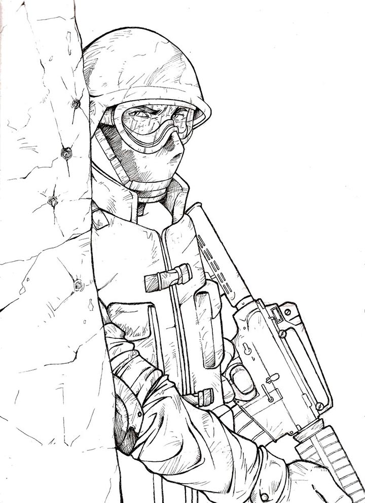 38 Intense Call of Duty Coloring Pages Printable 13