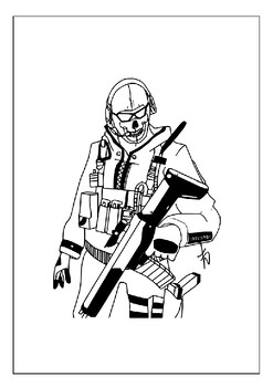 38 Intense Call of Duty Coloring Pages Printable 14