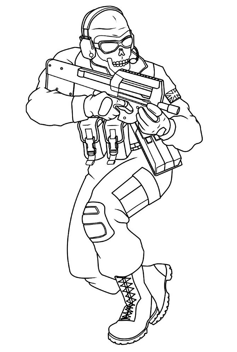 38 Intense Call of Duty Coloring Pages Printable 15