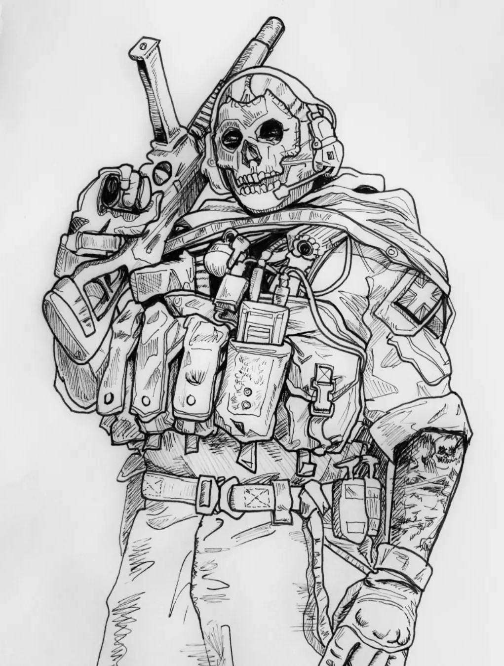 38 Intense Call of Duty Coloring Pages Printable 16