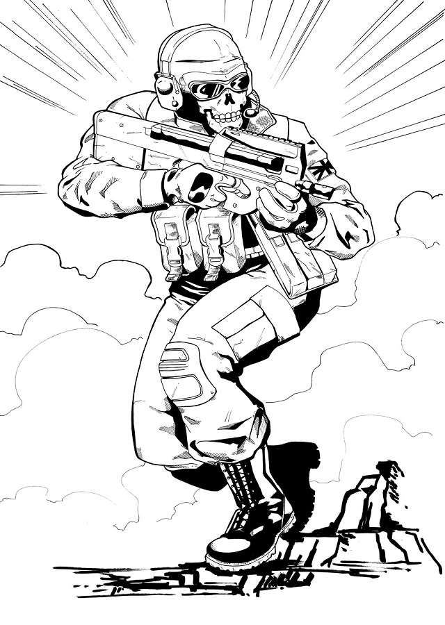 intense call of duty coloring pages printable jpg