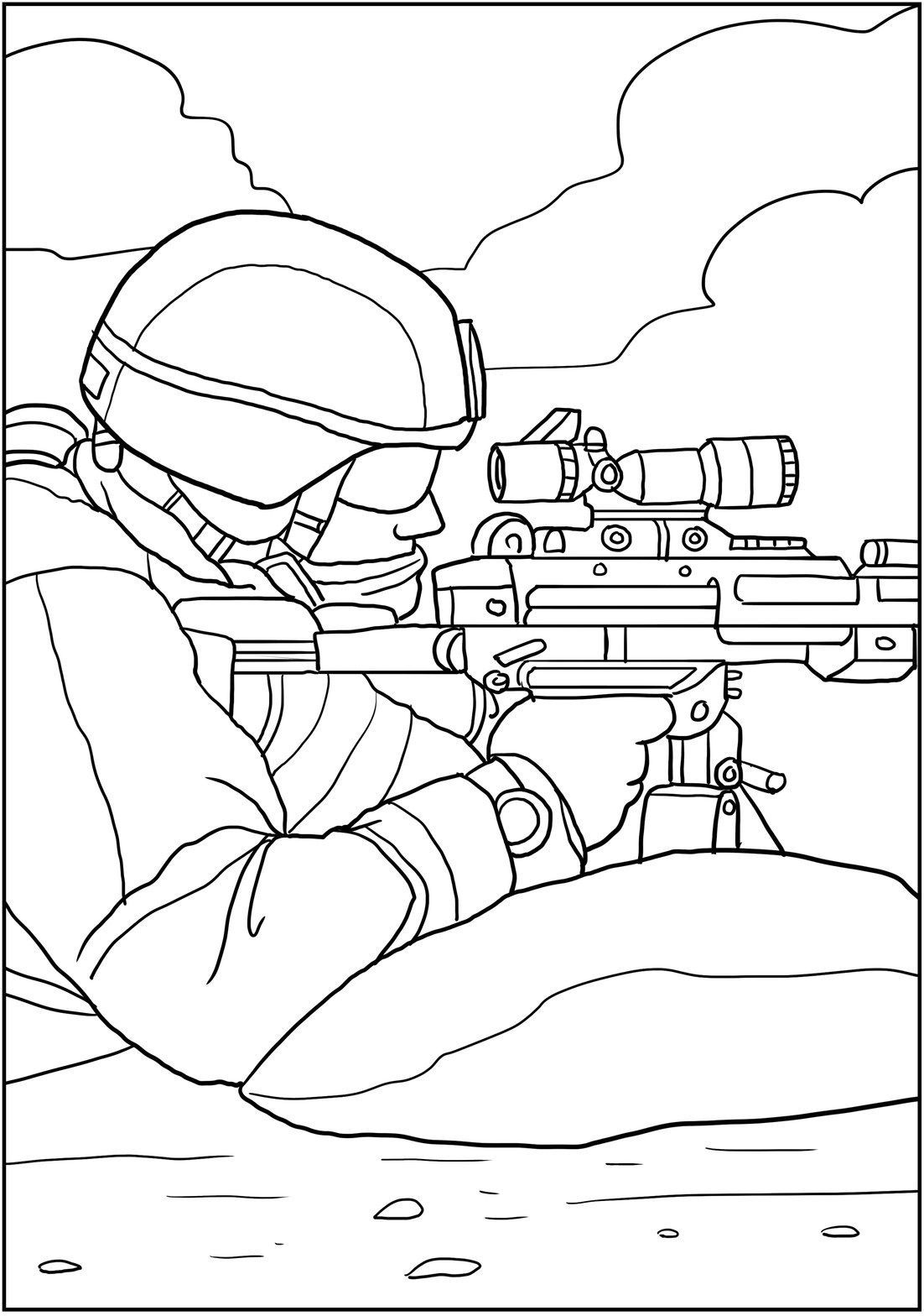 38 Intense Call of Duty Coloring Pages Printable 24