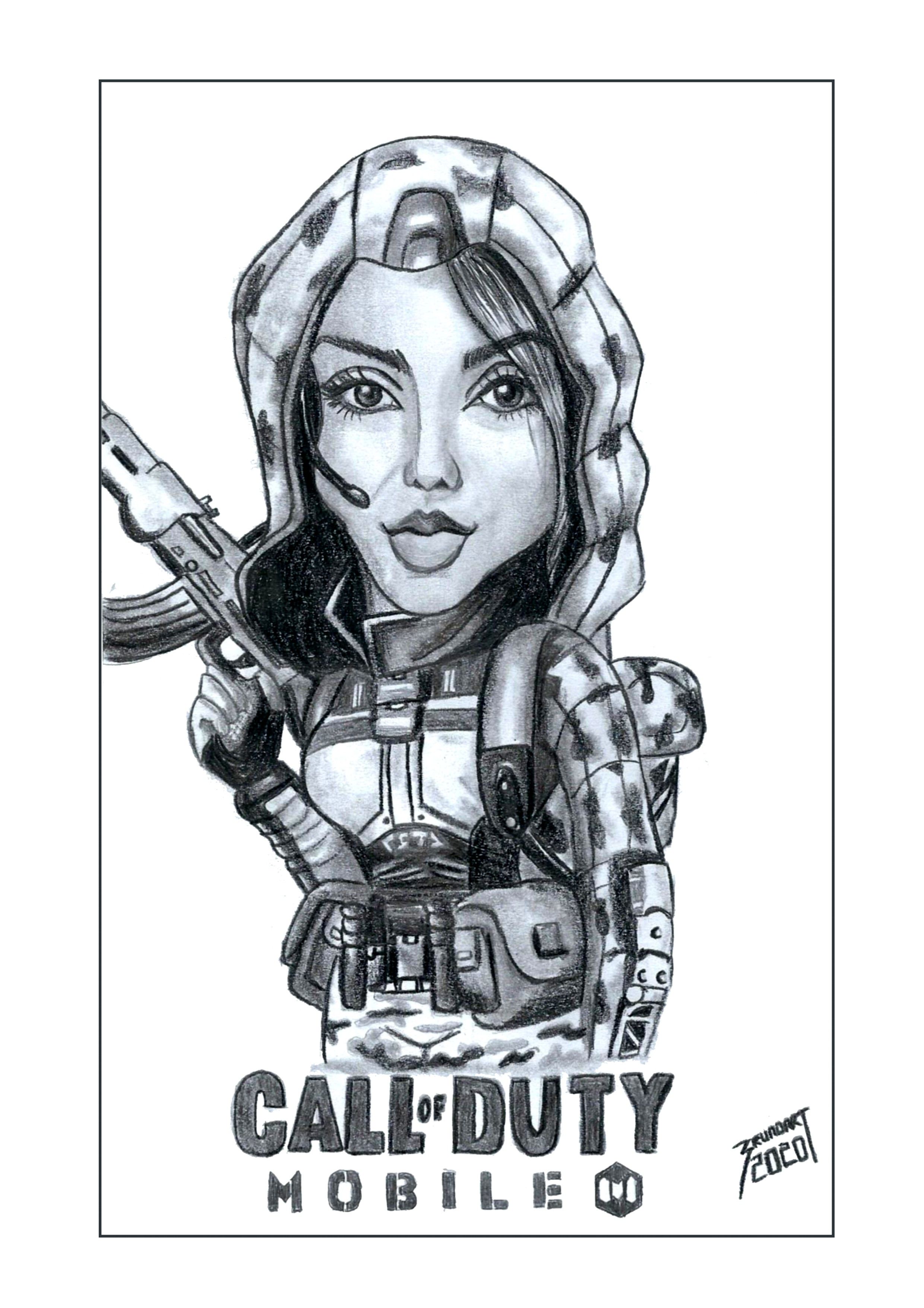 38 Intense Call of Duty Coloring Pages Printable 27