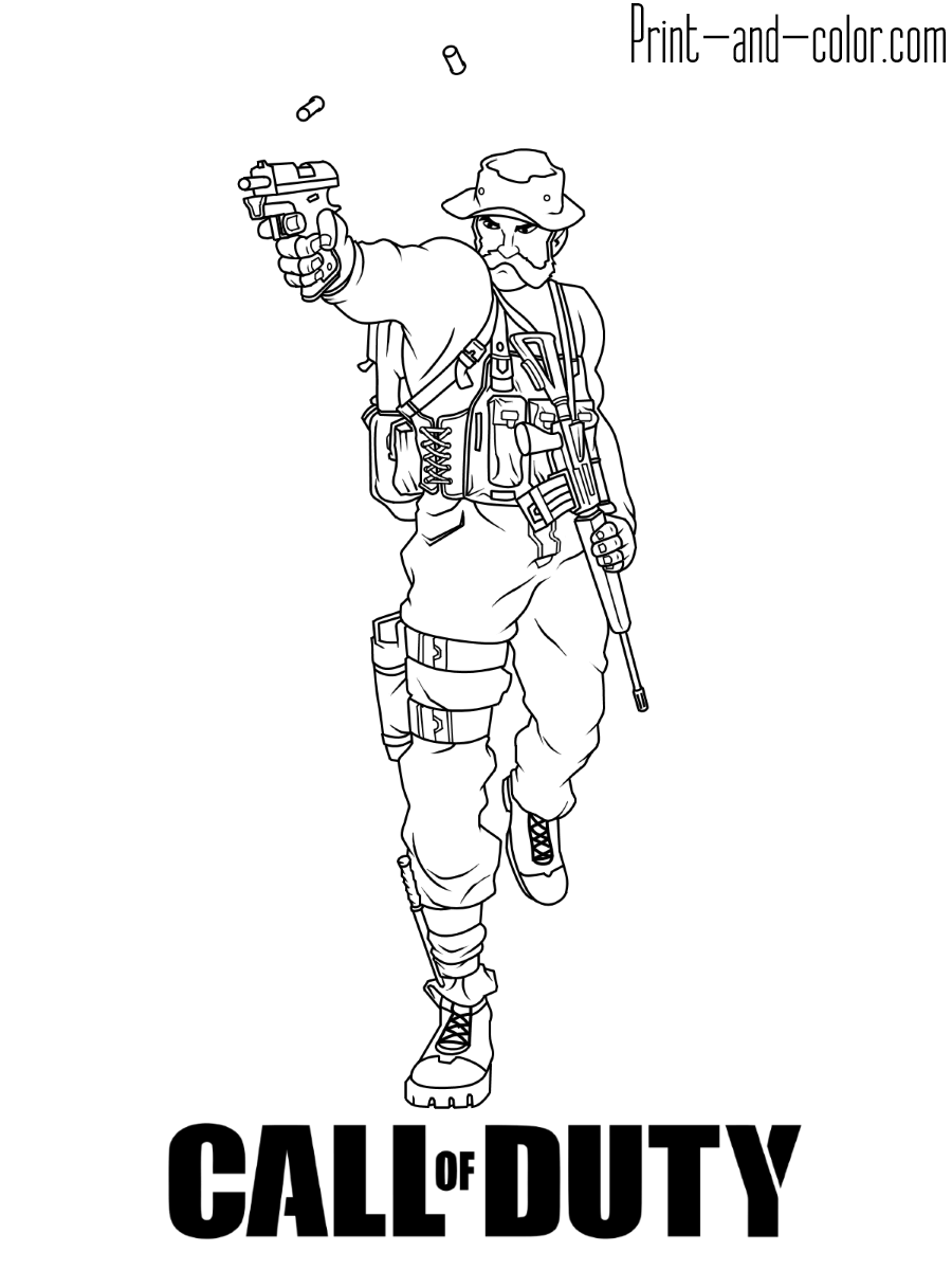 38 Intense Call of Duty Coloring Pages Printable 30