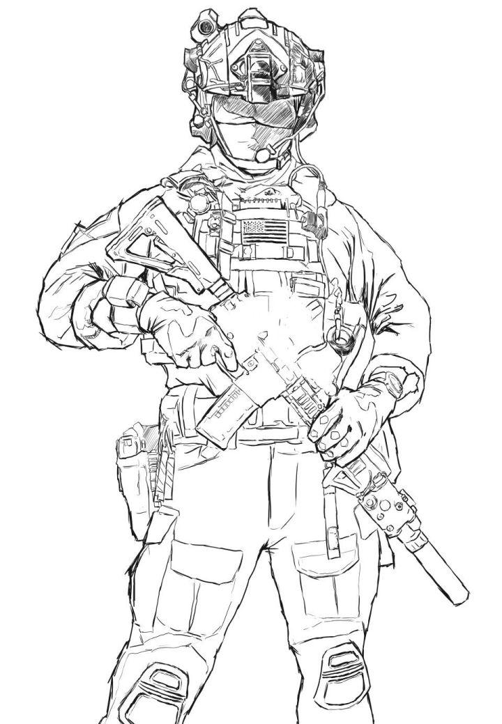 38 Intense Call of Duty Coloring Pages Printable 33