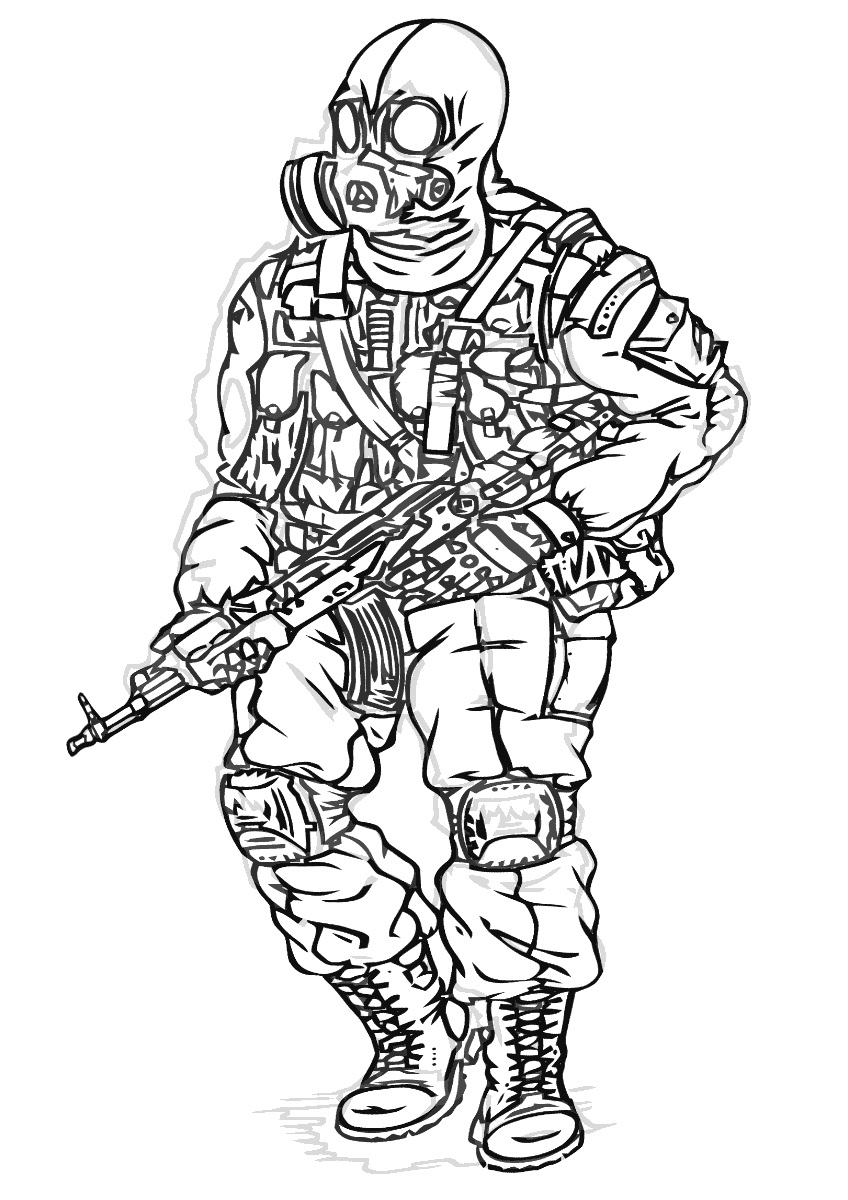 38 Intense Call of Duty Coloring Pages Printable 7