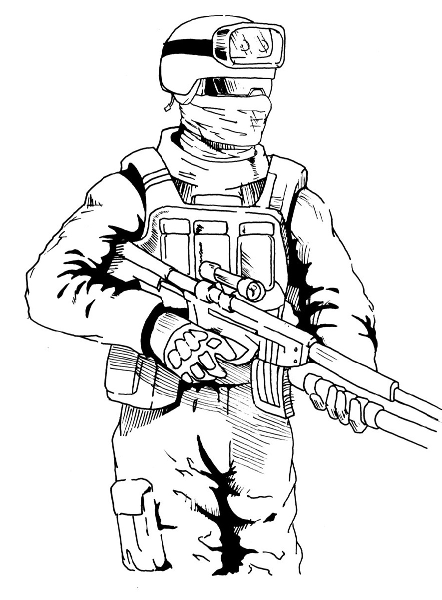 38 Intense Call of Duty Coloring Pages Printable 8