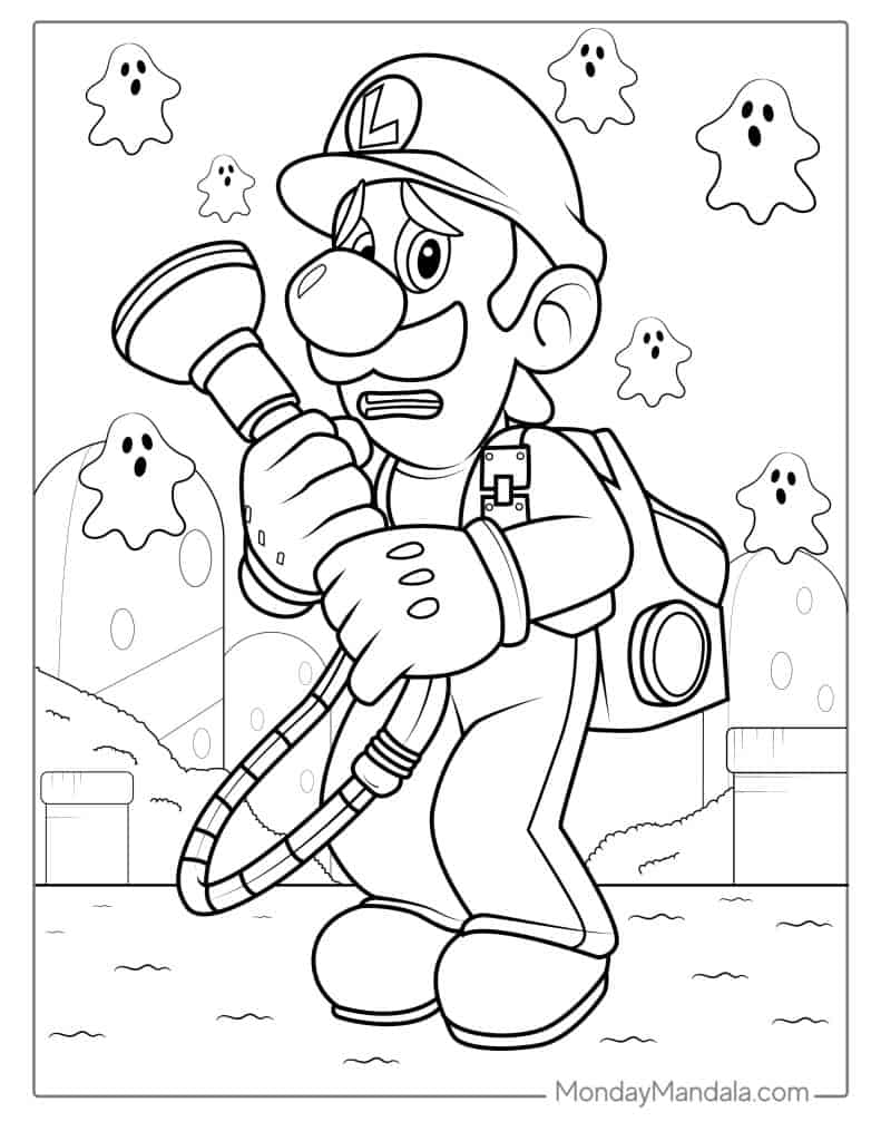 38 Luigi Cars Coloring Pages Printable 14