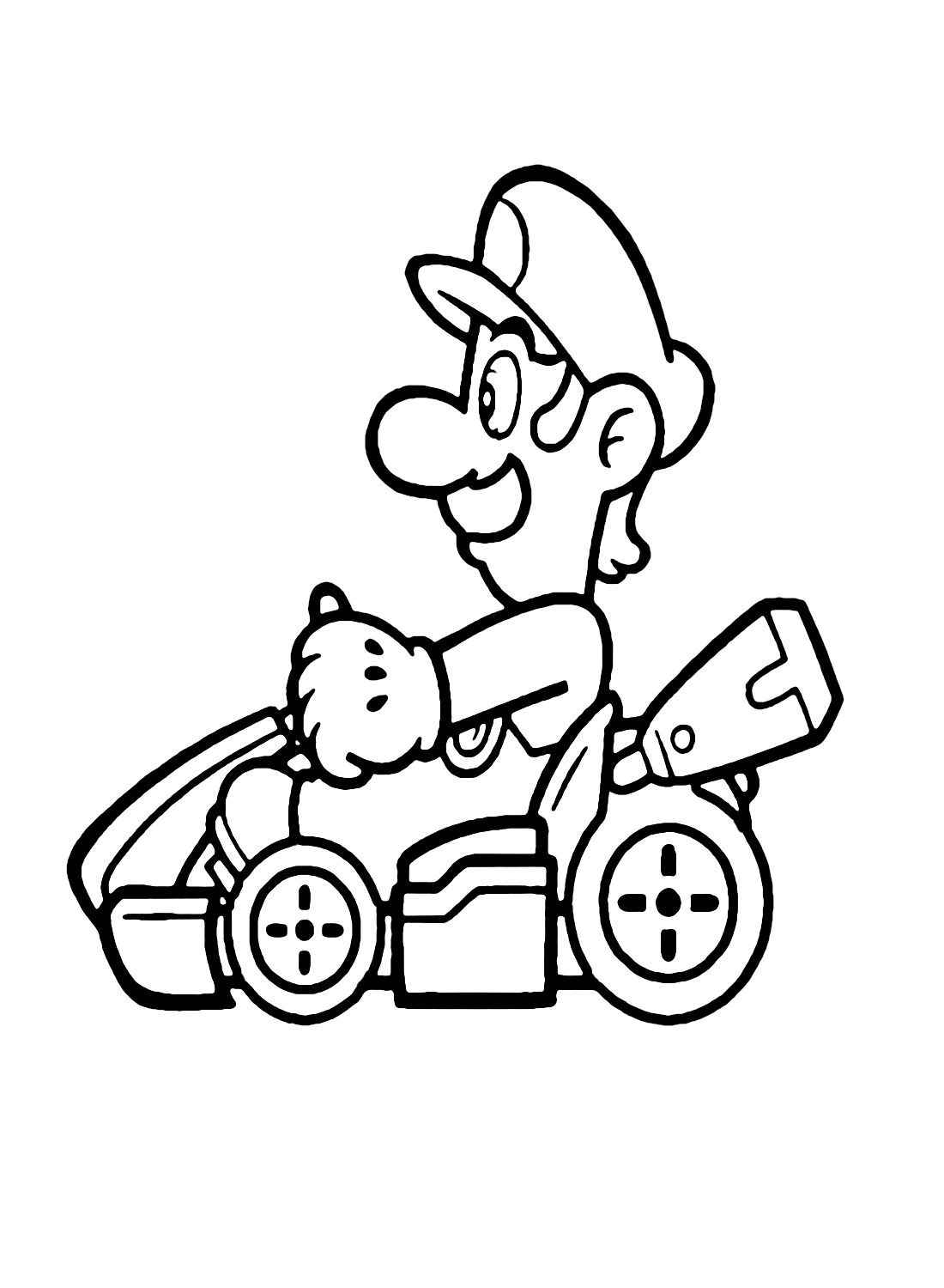 38 Luigi Cars Coloring Pages Printable 16