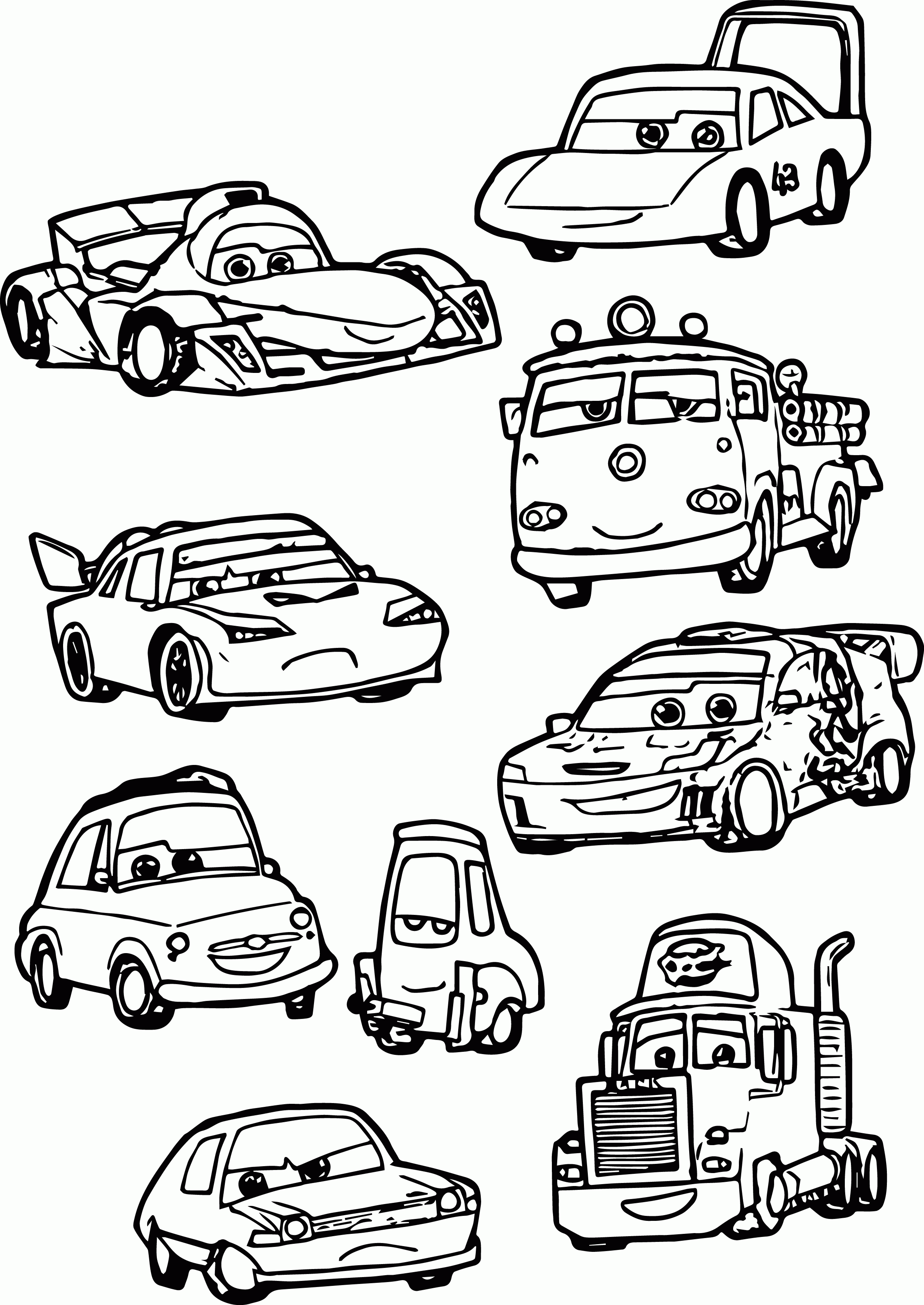 38 Luigi Cars Coloring Pages Printable 18