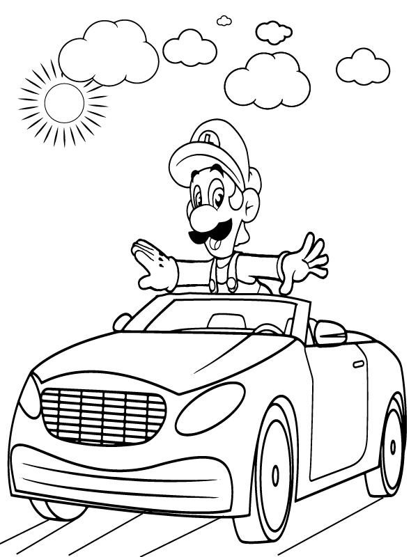 luigi cars coloring pages printable jpg