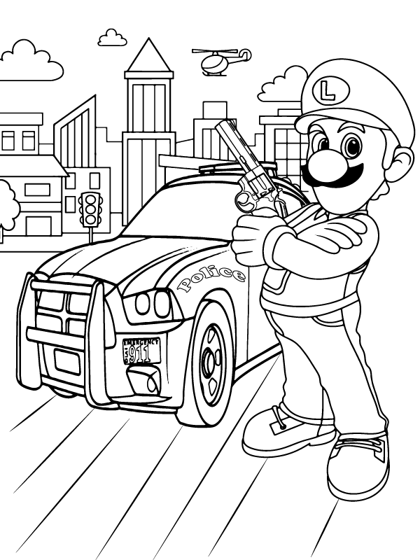 luigi cars coloring pages printable jpg