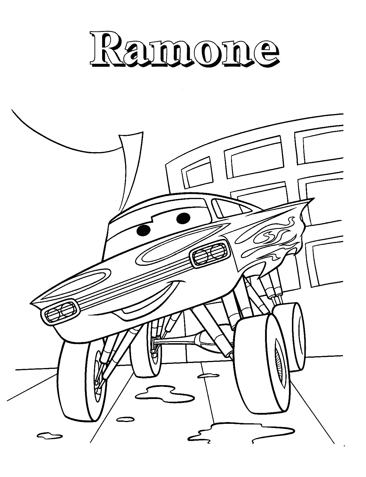 luigi cars coloring pages printable jpg