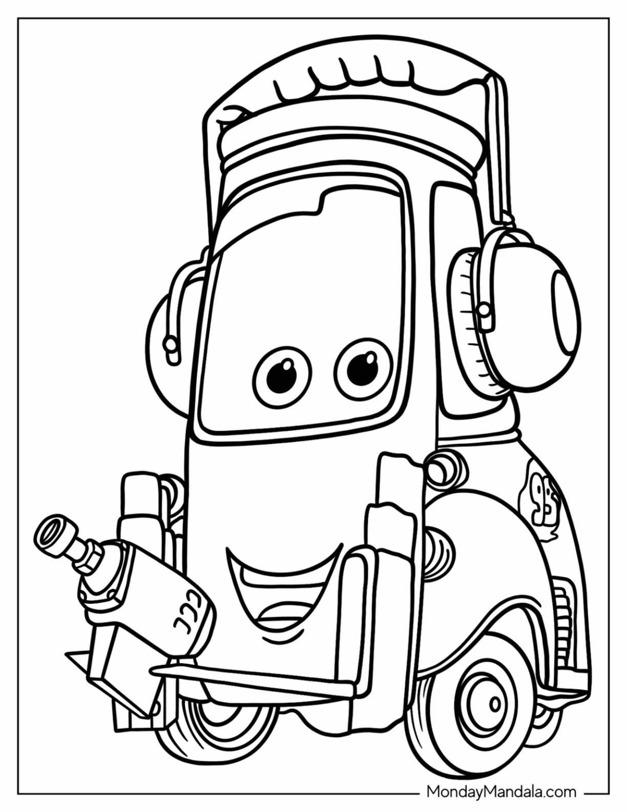 38 Luigi Cars Coloring Pages Printable 5