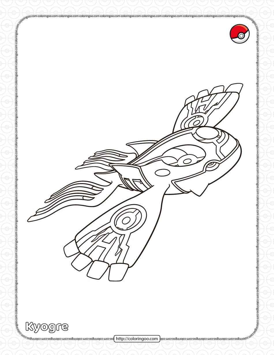 mystical kyogre pokemon coloring pages printable jpg