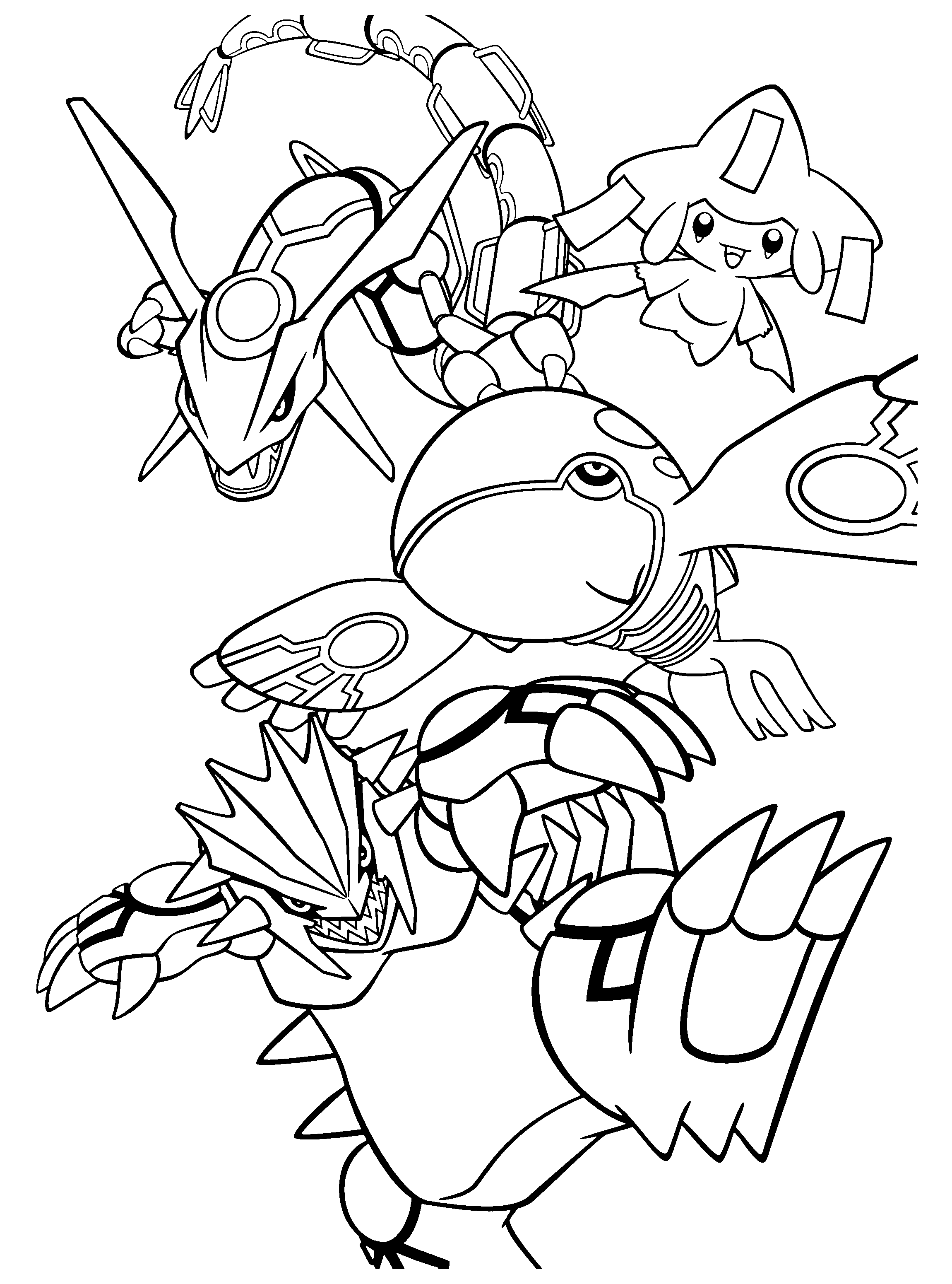 38 Mystical Kyogre Pokemon Coloring Pages Printable 7