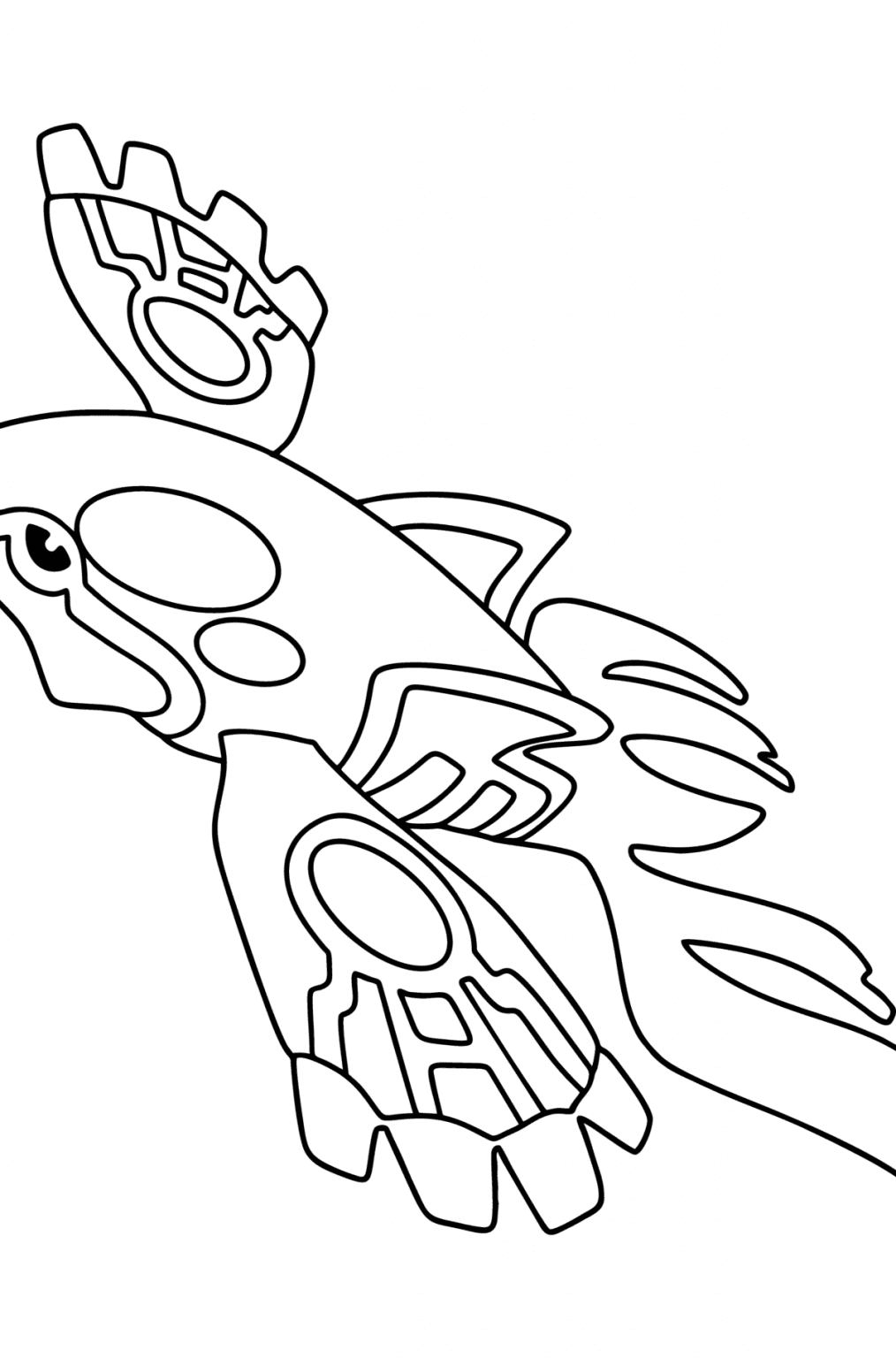 38 Mystical Kyogre Pokemon Coloring Pages Printable 8