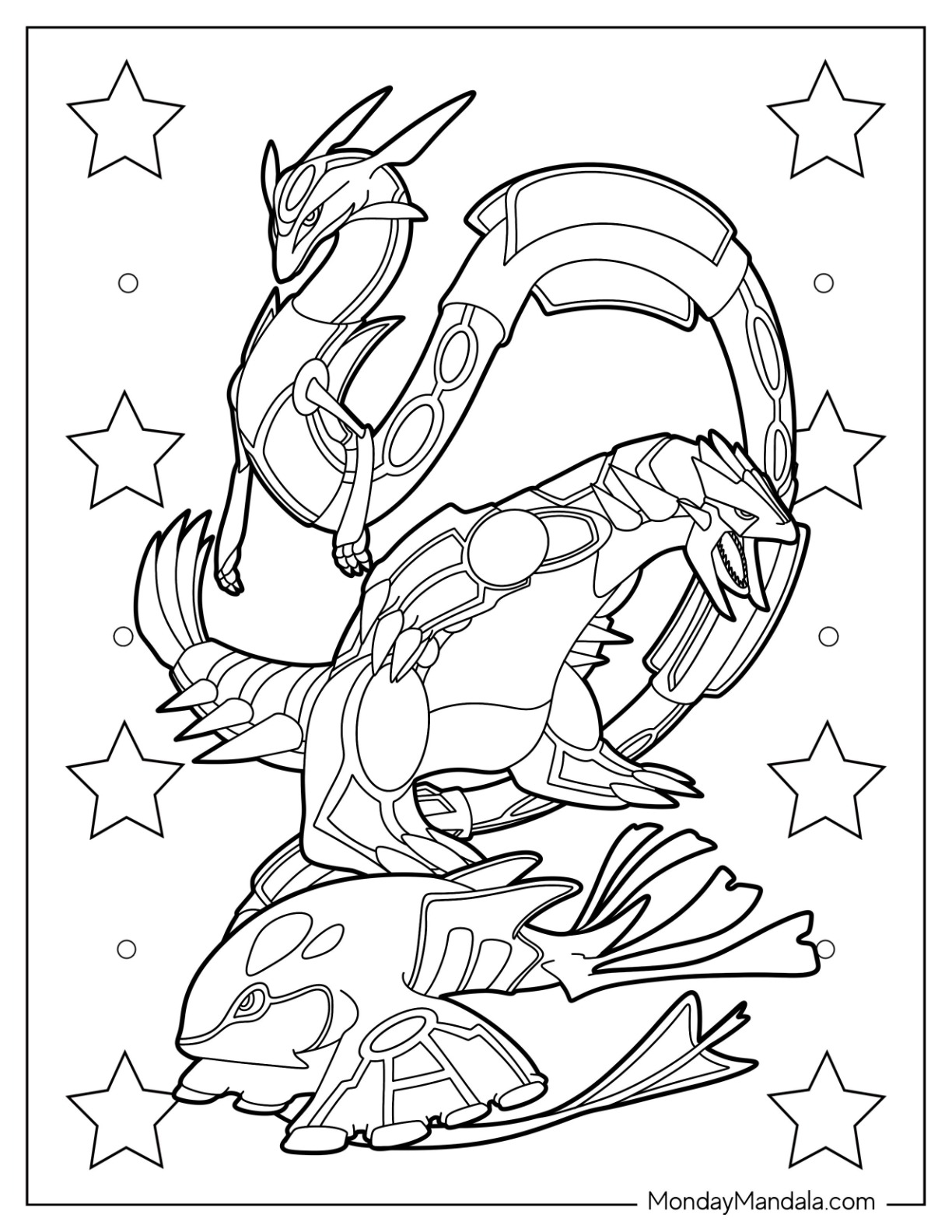 38 Mystical Kyogre Pokemon Coloring Pages Printable 9