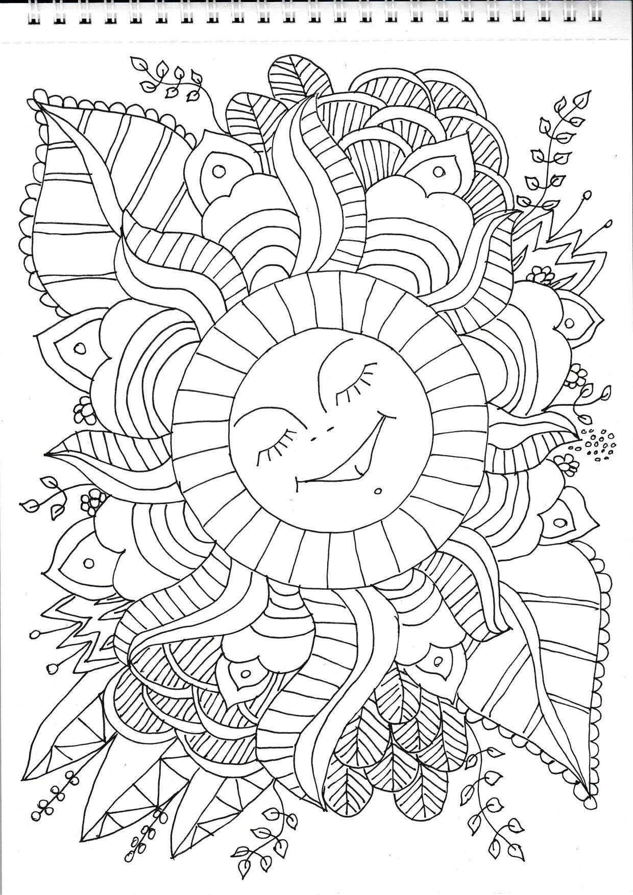 38 Relaxing Easy Coloring Pages Printable 1