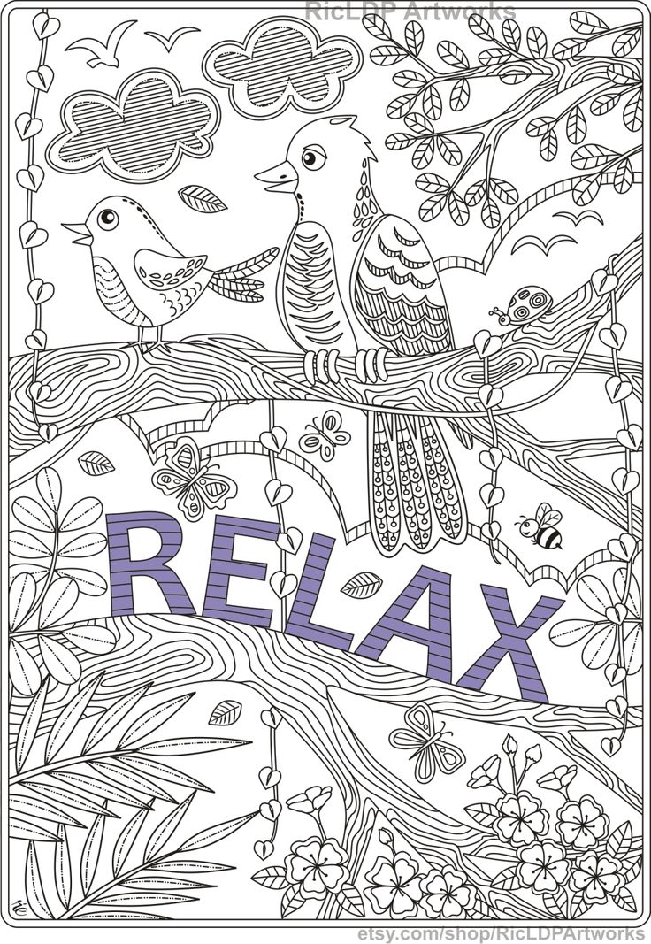 38 Relaxing Easy Coloring Pages Printable 32