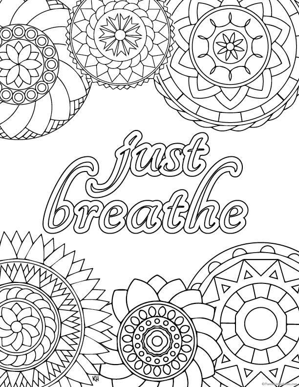 38 Relaxing Easy Coloring Pages Printable 5