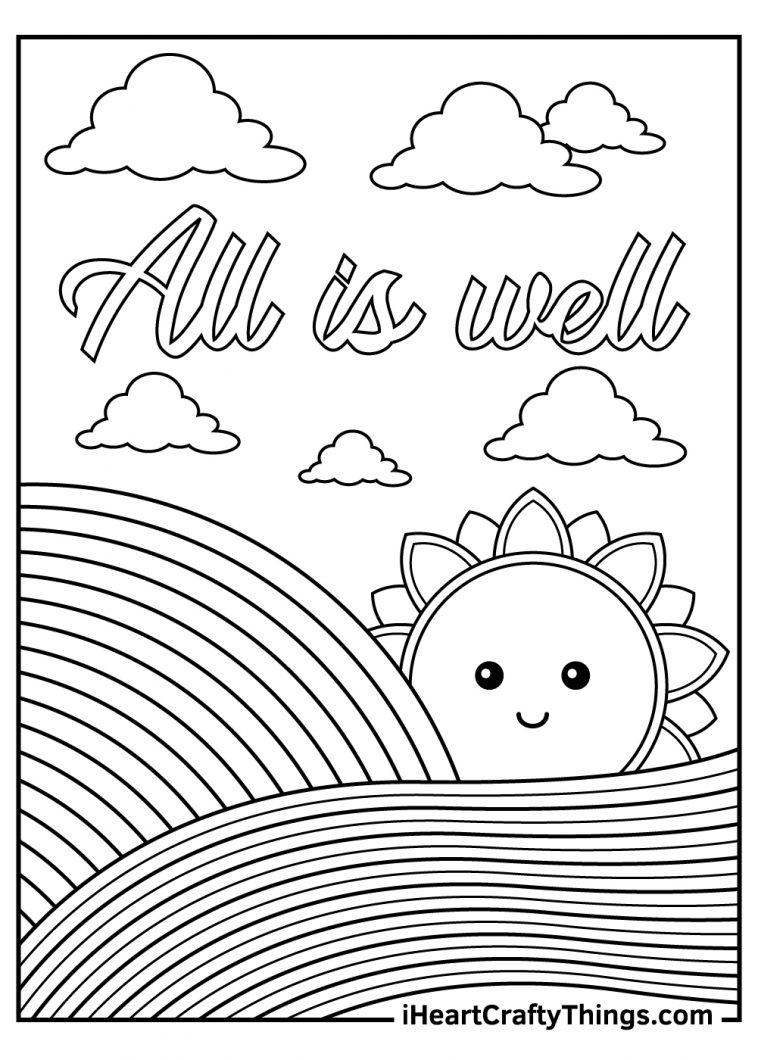 38 Relaxing Easy Coloring Pages Printable 6