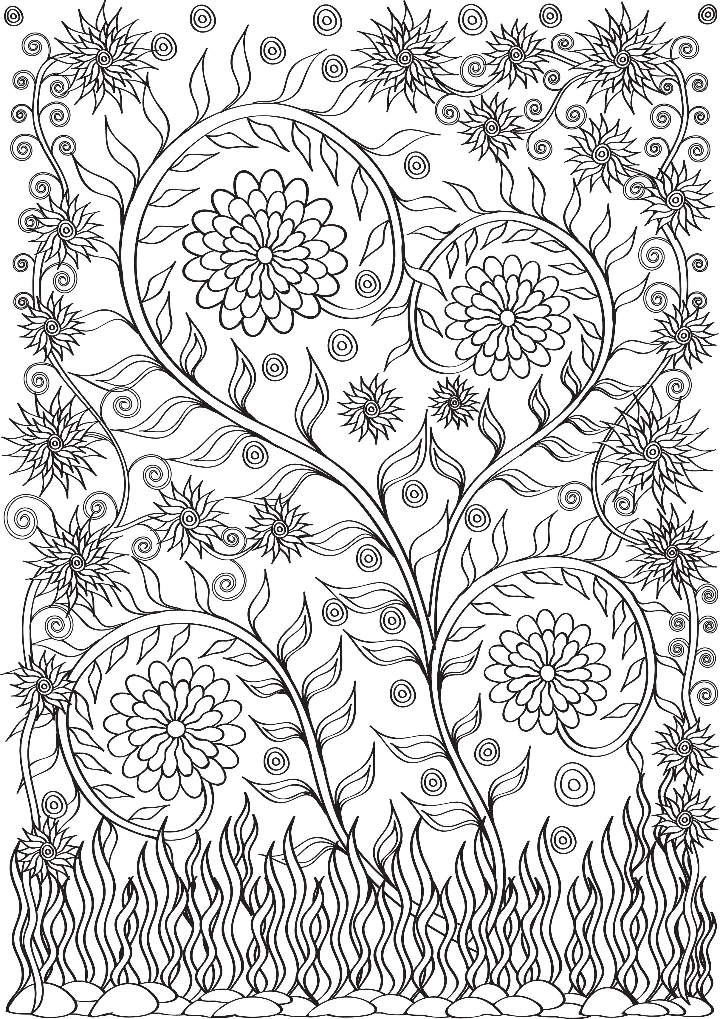 38 Relaxing Easy Coloring Pages Printable 7