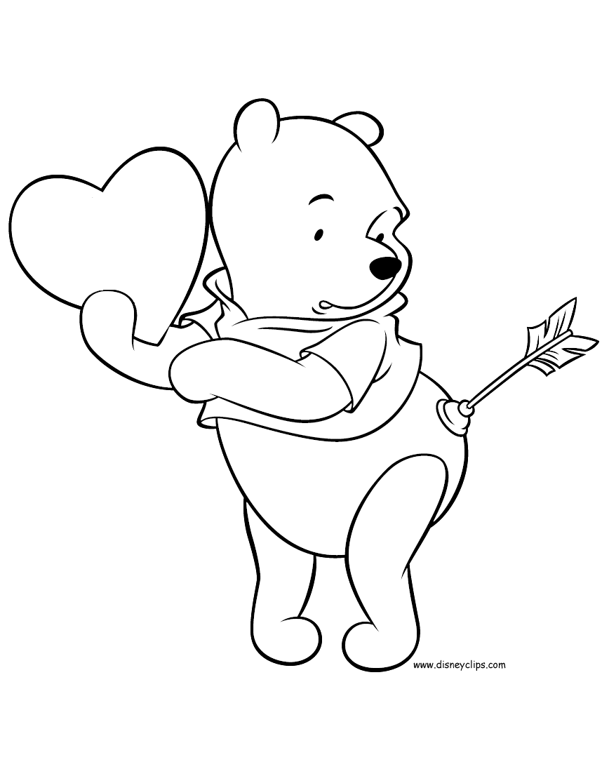 38 Valentines Disney Coloring Pages Printable 11