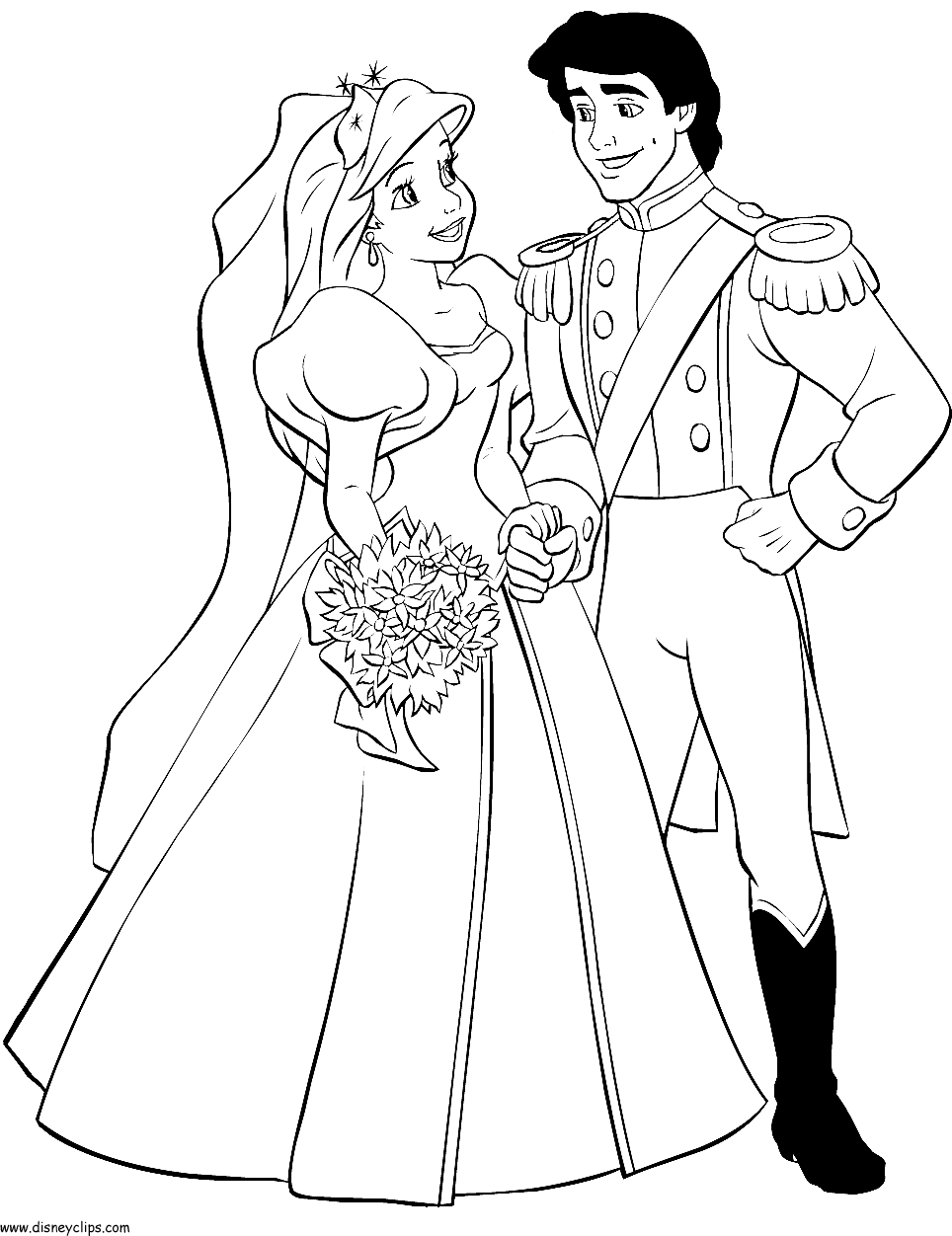 39 Adorable Little Mermaid Coloring Pages Prince Eric Printable 15