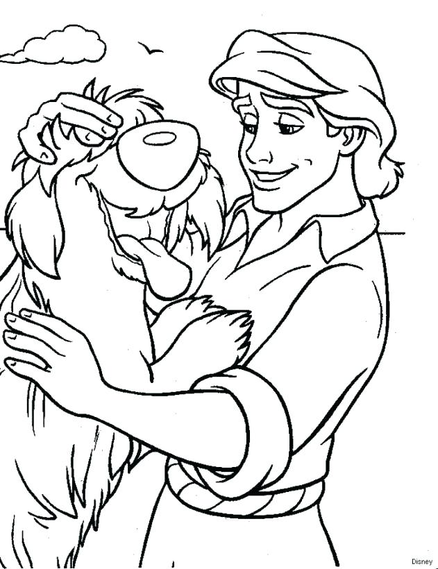 39 Adorable Little Mermaid Coloring Pages Prince Eric Printable 27