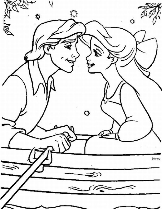 39 Adorable Little Mermaid Coloring Pages Prince Eric Printable 29