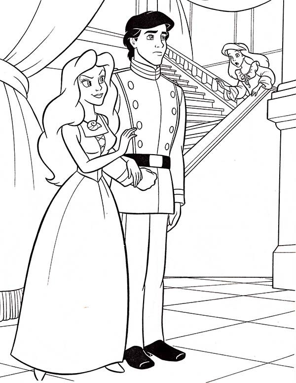 39 Adorable Little Mermaid Coloring Pages Prince Eric Printable 9