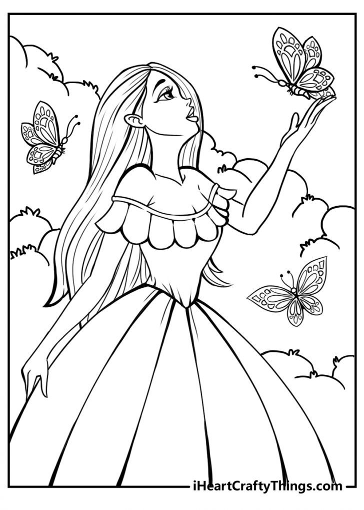 39 Barbie Free Coloring Pages Online Printable 18