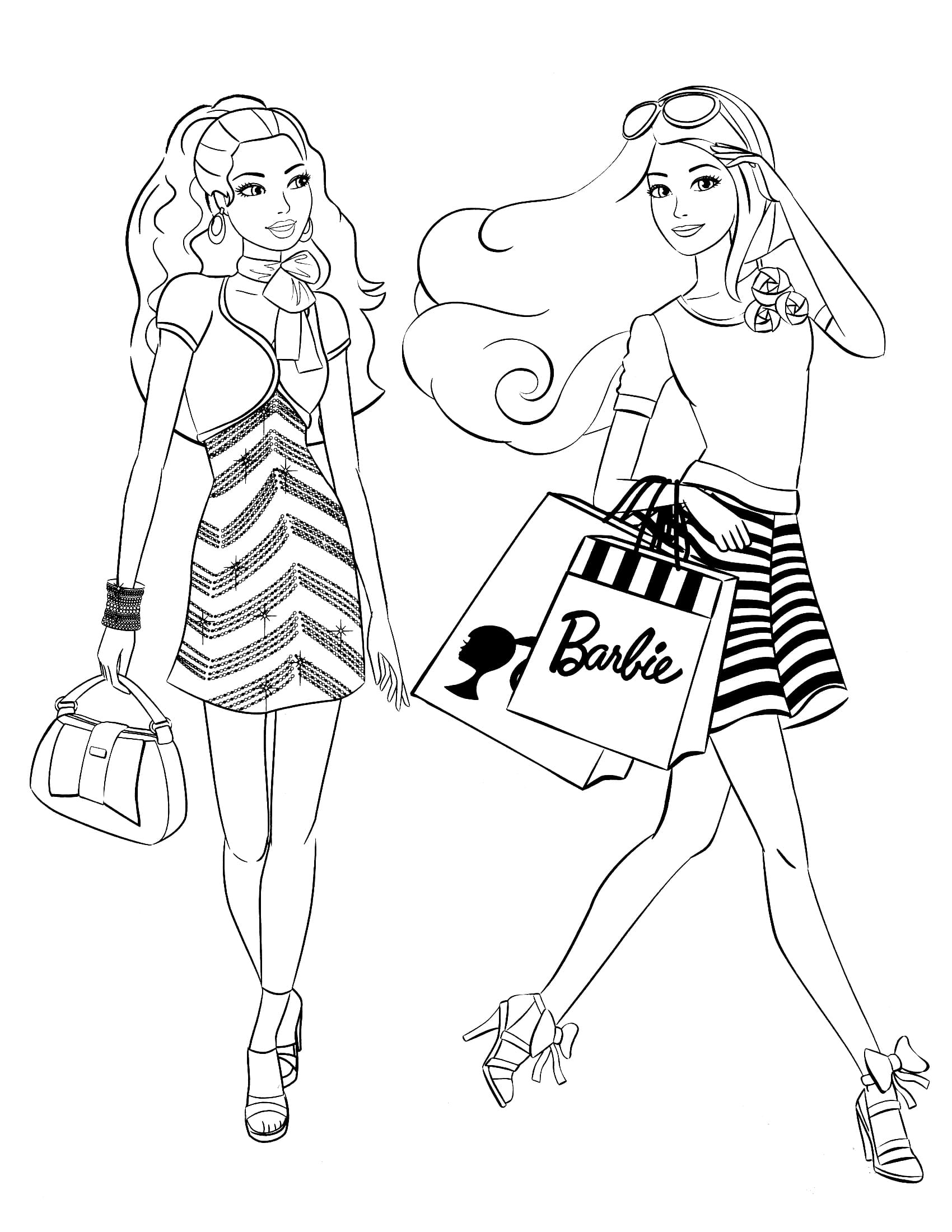 39 Barbie Free Coloring Pages Online Printable 2