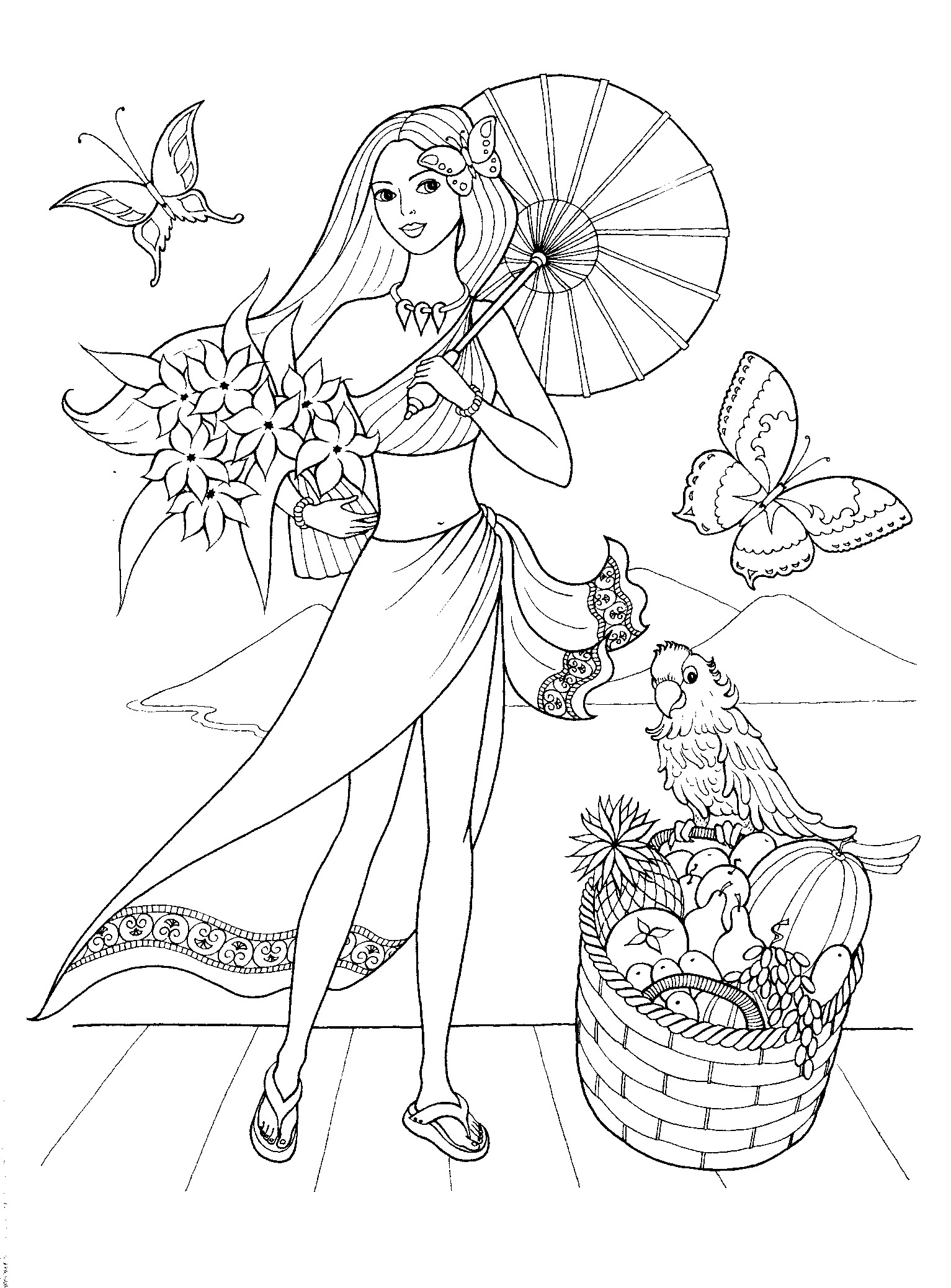 39 Barbie Free Coloring Pages Online Printable 20