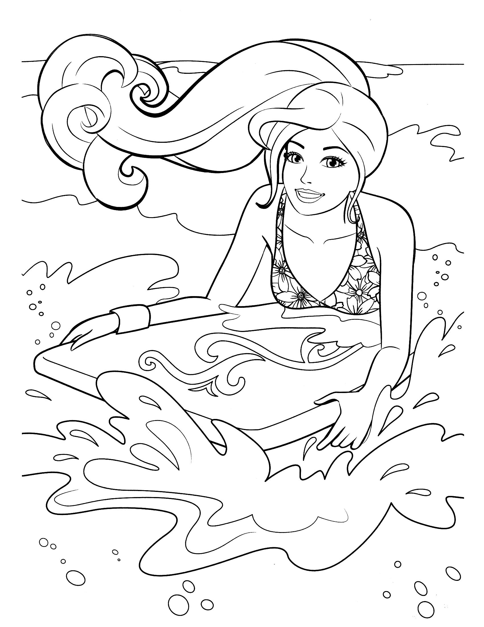 39 Barbie Free Coloring Pages Online Printable 22