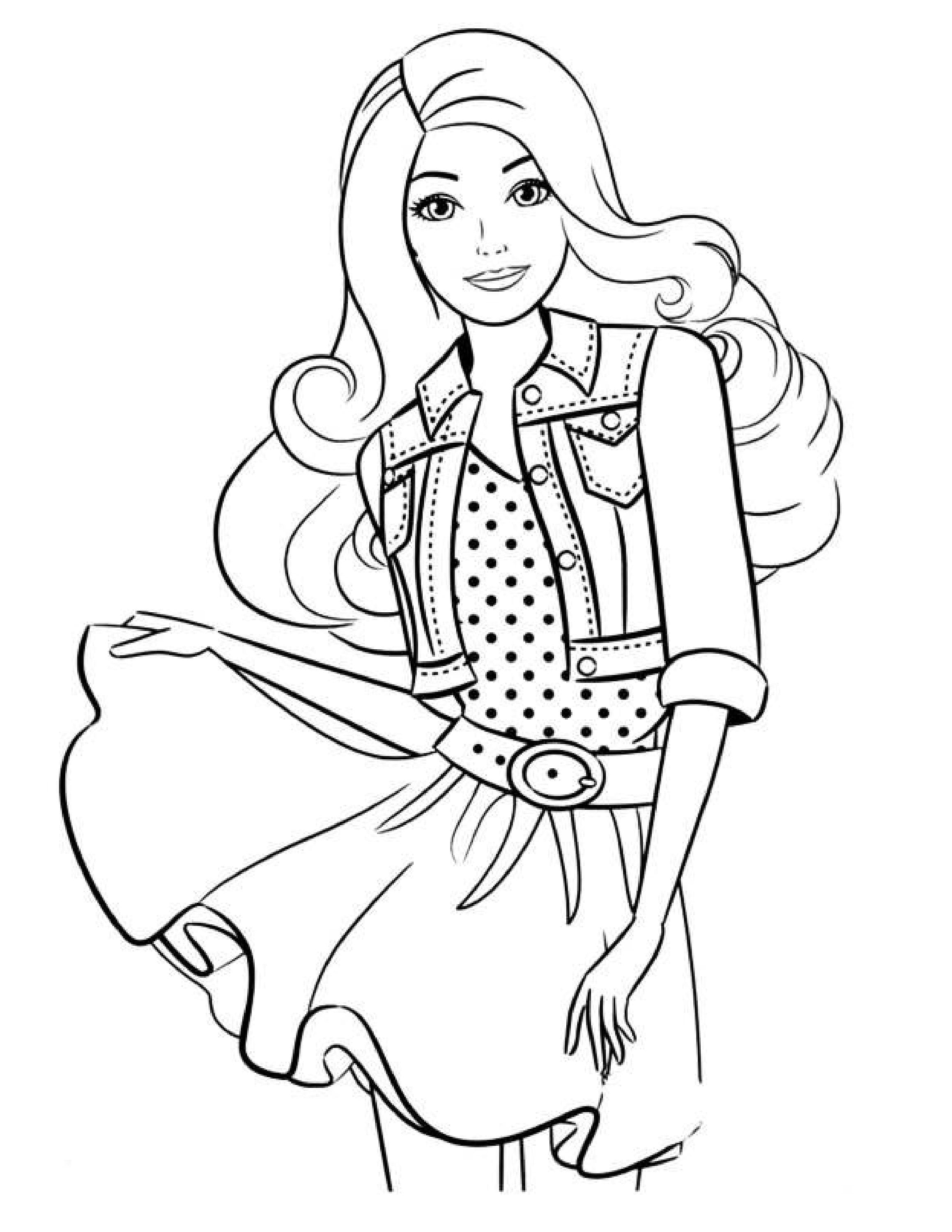 39 Barbie Free Coloring Pages Online Printable 26