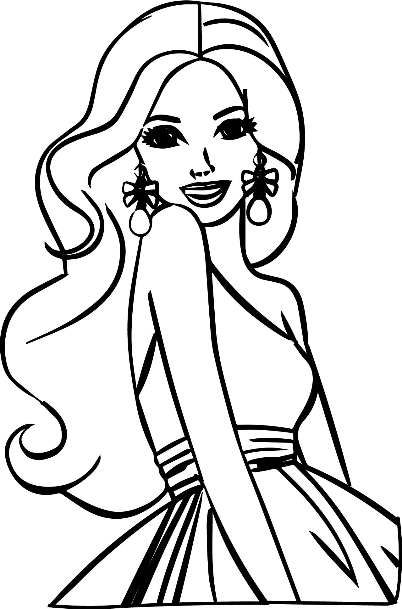 39 Barbie Free Coloring Pages Online Printable 3