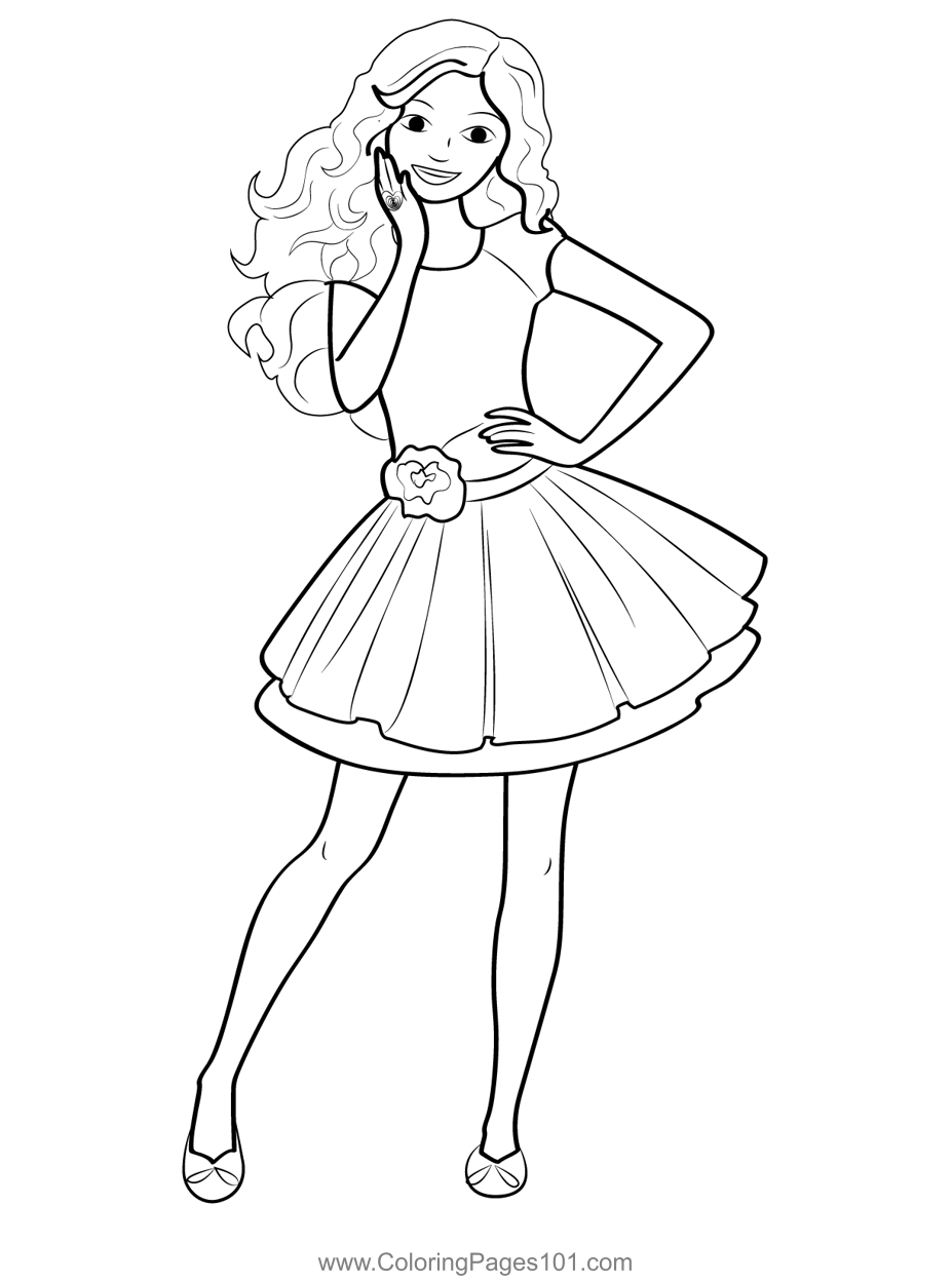 39 Barbie Free Coloring Pages Online Printable 32