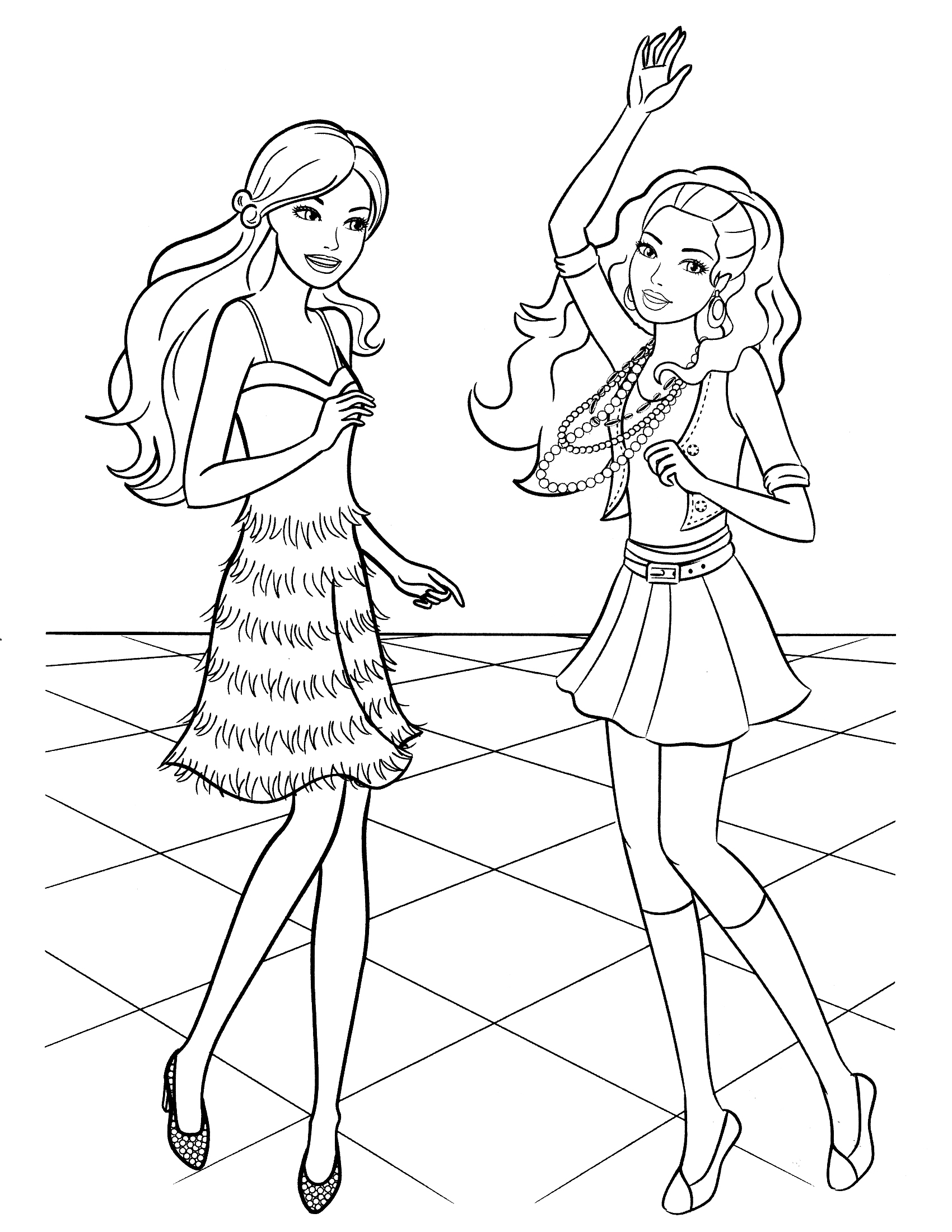 39 Barbie Free Coloring Pages Online Printable 7