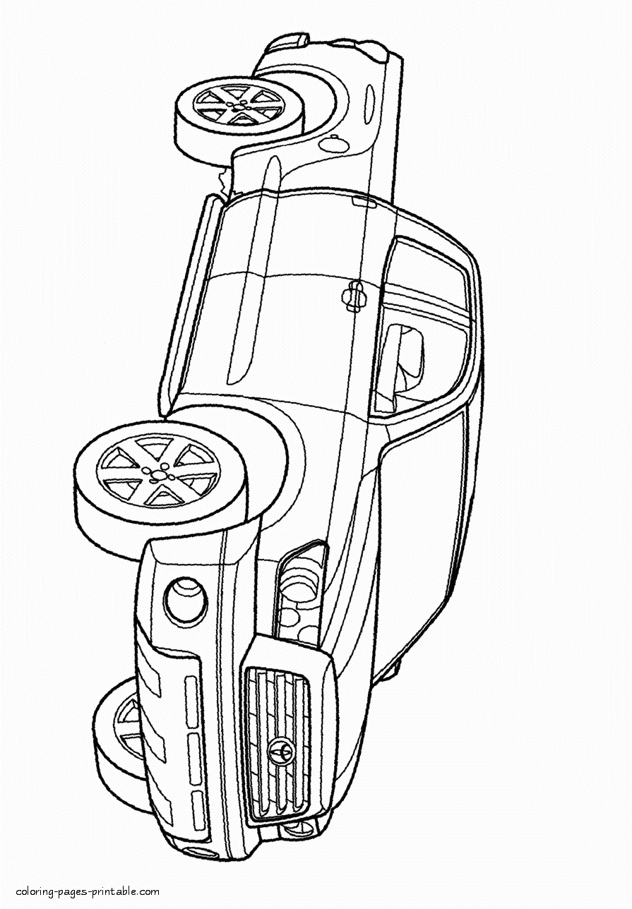 39 Bold Toyota Coloring Pages Printable 32