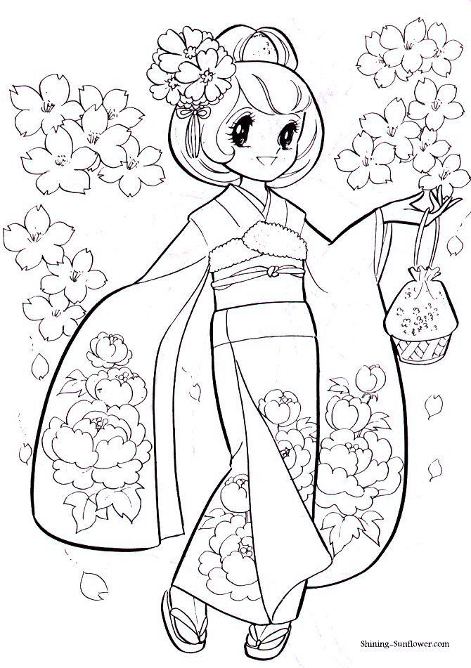 39 Japanese Culture Coloring Pages Printable 19