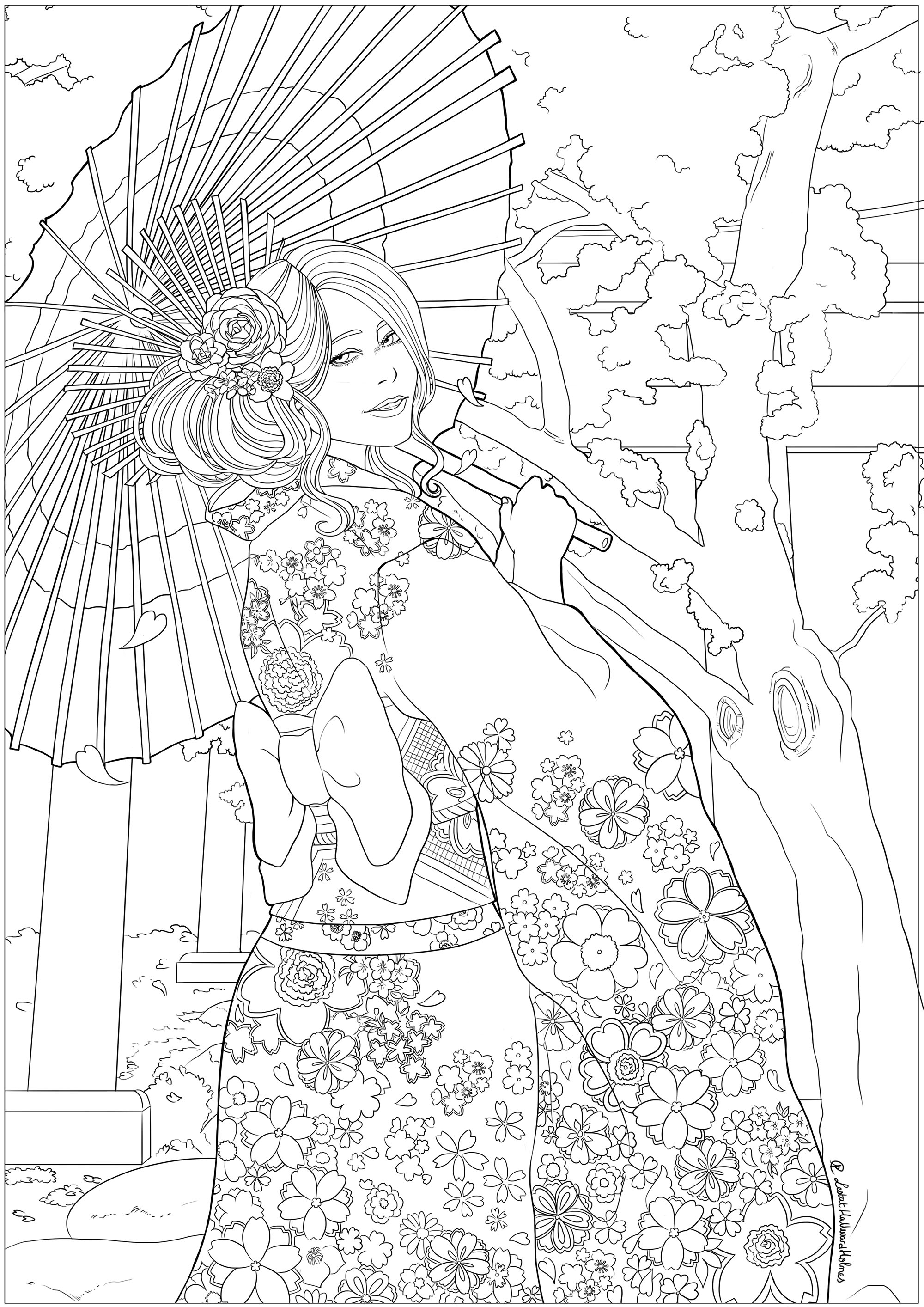 japanese culture coloring pages printable jpg