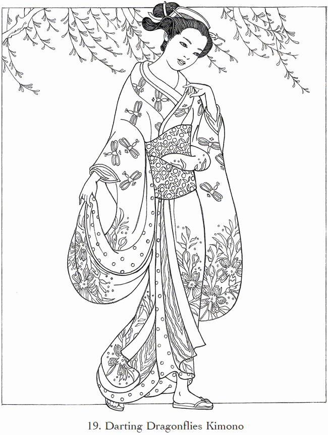 39 Japanese Culture Coloring Pages Printable 28