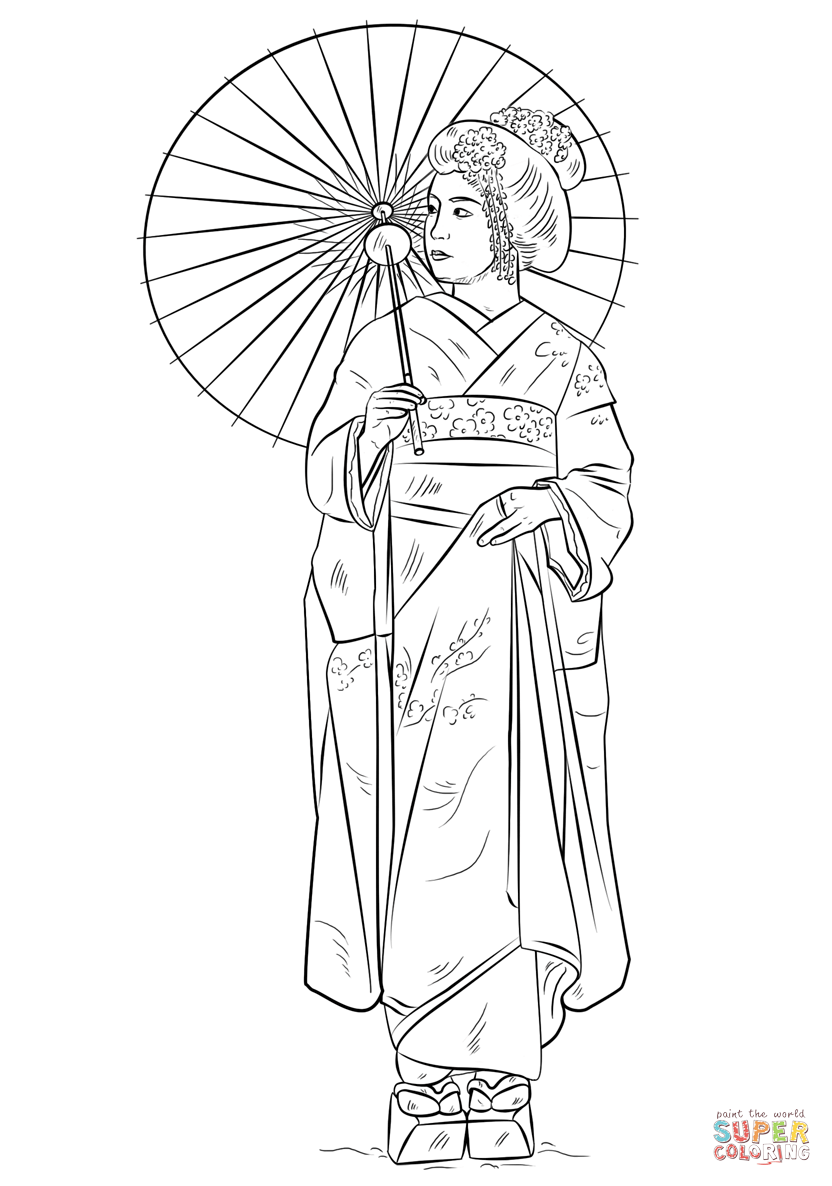 39 Japanese Culture Coloring Pages Printable 29