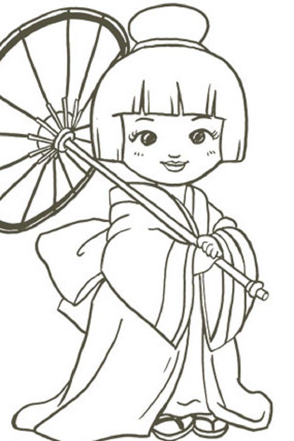 39 Japanese Culture Coloring Pages Printable 34