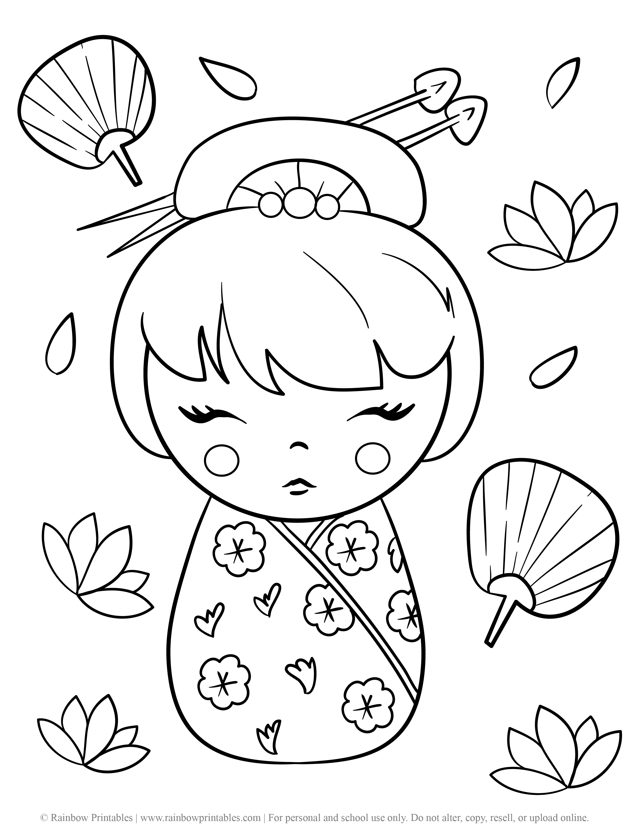 japanese culture coloring pages printable jpg