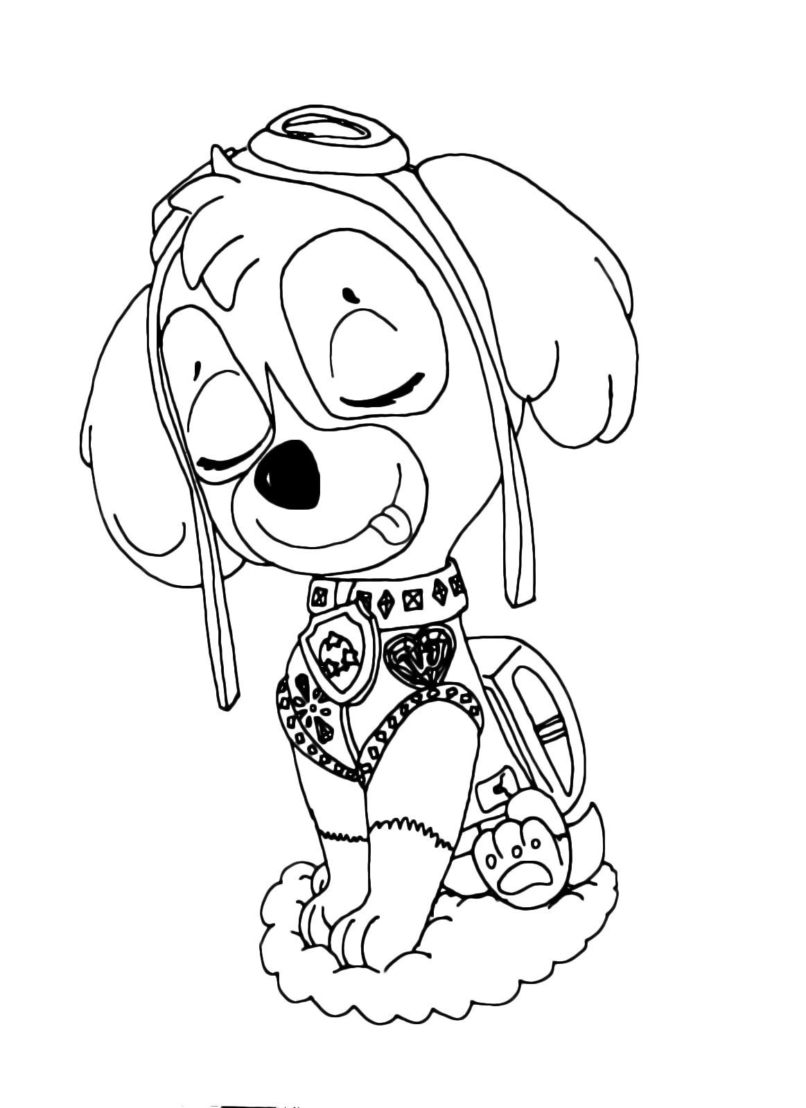 39 Playful Paw Patrol Skye Coloring Pages Printable 14